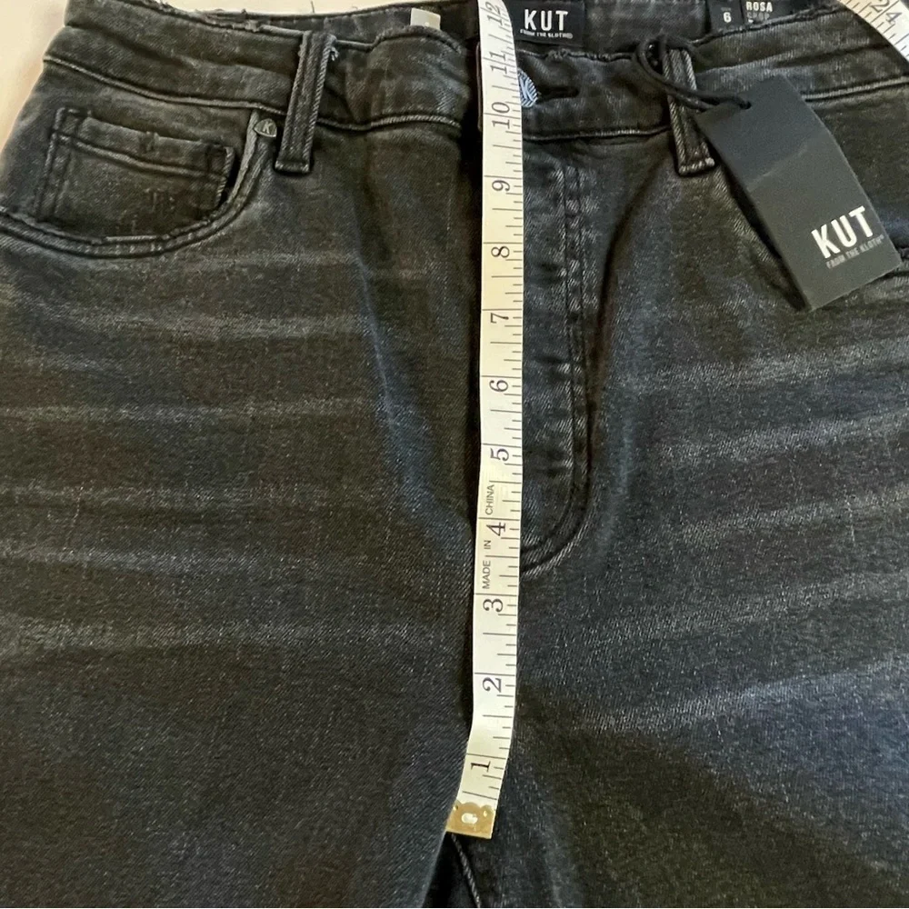 Kut From The Kloth Rosa High-Rise Crop Straight Leg Size 6